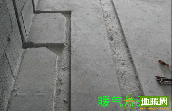武漢暖氣安裝，暖氣開槽